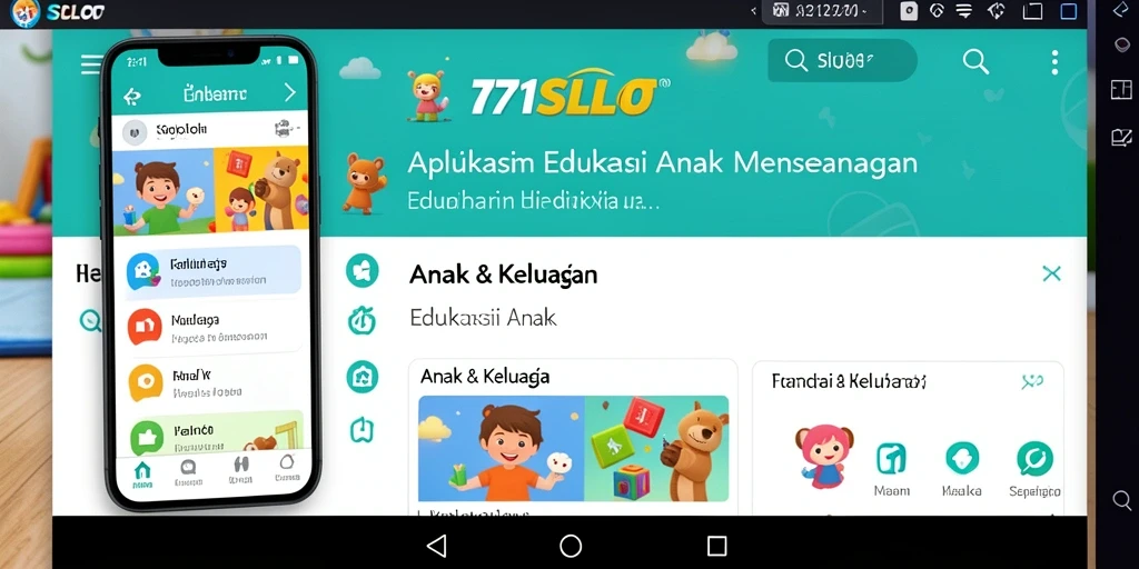 Tampilan antarmuka aplikasi 171SLOT yang menarik untuk anak-anak.